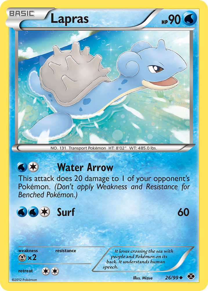 Pokemon | Lapras (26/99) [Black & White: Next Destinies] | The Nerd Merchant