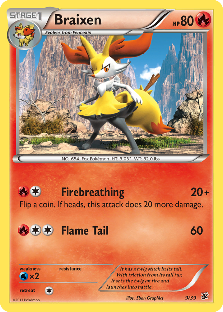 Pokemon| Braixen (9/39) [XY: Kalos Starter Set] | The Nerd Merchant