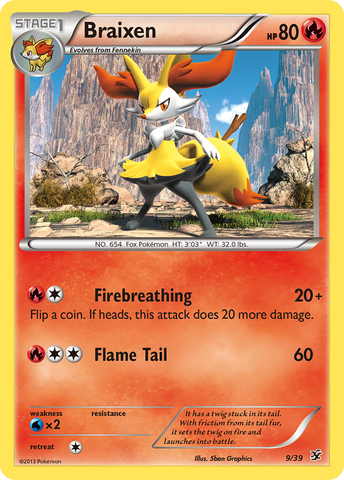 Pokemon| Braixen (9/39) [XY: Kalos Starter Set] | The Nerd Merchant