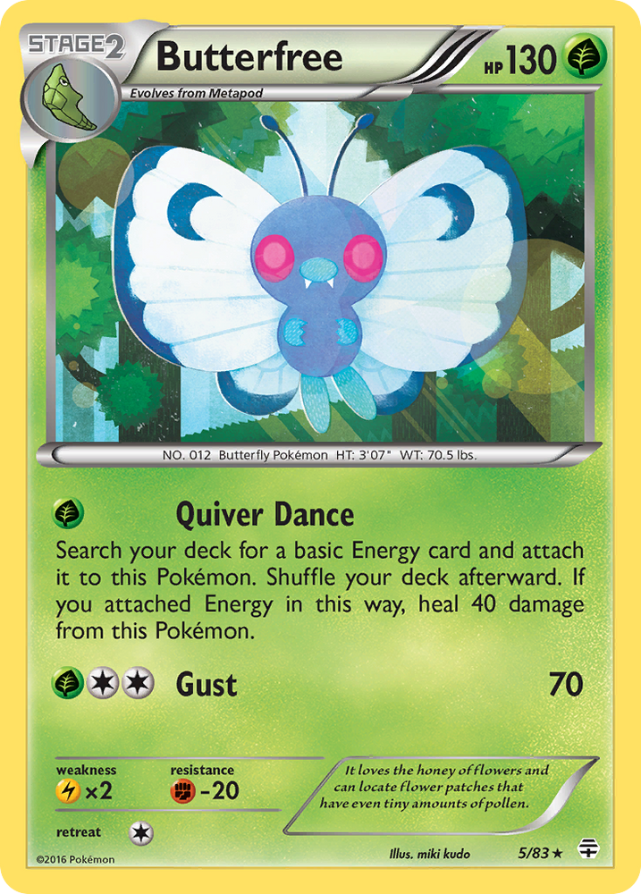 Pokemon | Butterfree (5/83) [XY: Generations] | The Nerd Merchant