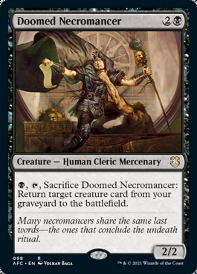 Magic | Doomed Necromancer [Dungeons & Dragons: Adventures in the Forgotten Realms Commander] | The Nerd Merchant