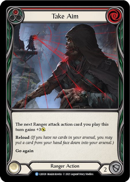 Flesh and Blood TCG | Take Aim (Red) [LXI028] (Tales of Aria Lexi Blitz Deck)  1st Edition Normal | The Nerd Merchant