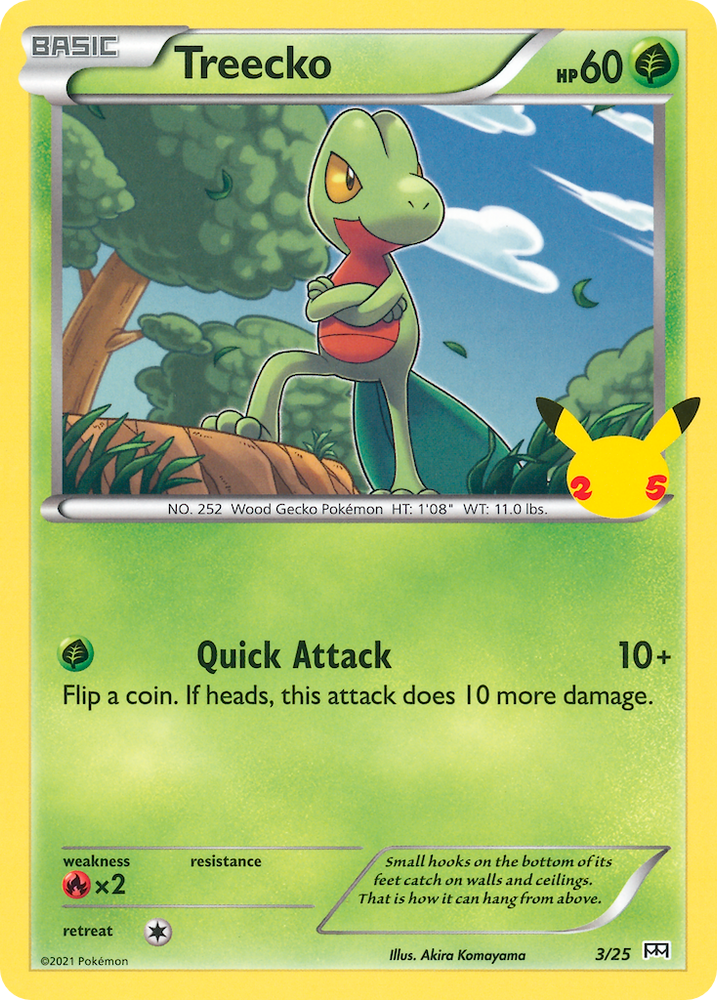 Pokemon | Treecko (3/25) [McDonald's 25th Anniversary] | The Nerd Merchant