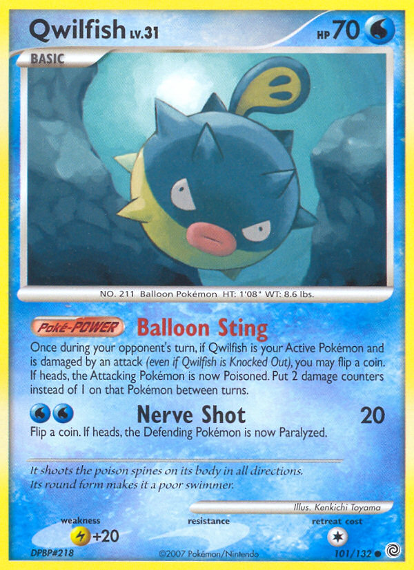 Pokemon | Qwilfish (101/132) [Diamond & Pearl: Secret Wonders] | The Nerd Merchant