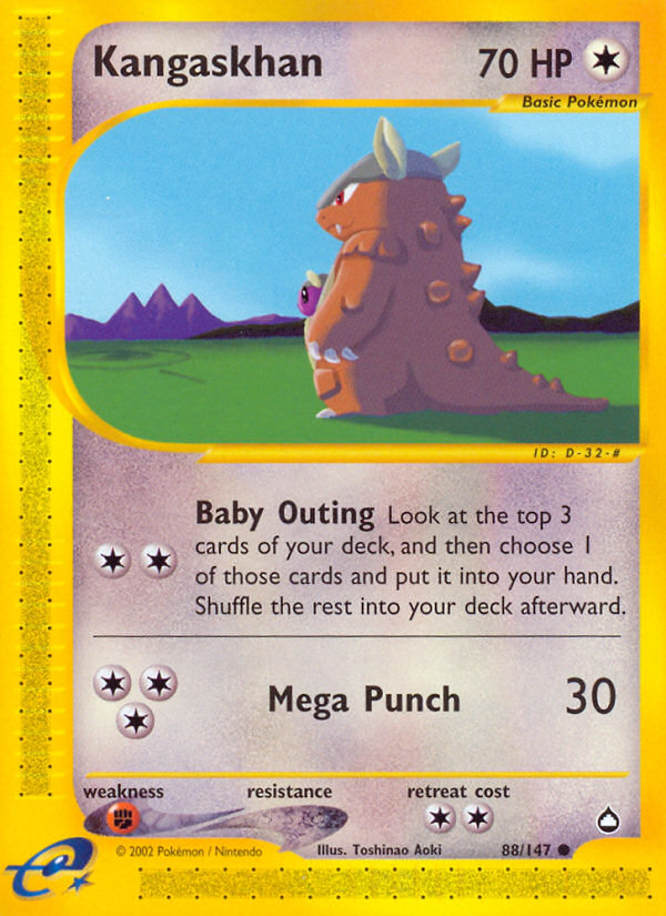 Pokemon | Kangaskhan (88/147) [Aquapolis] | The Nerd Merchant