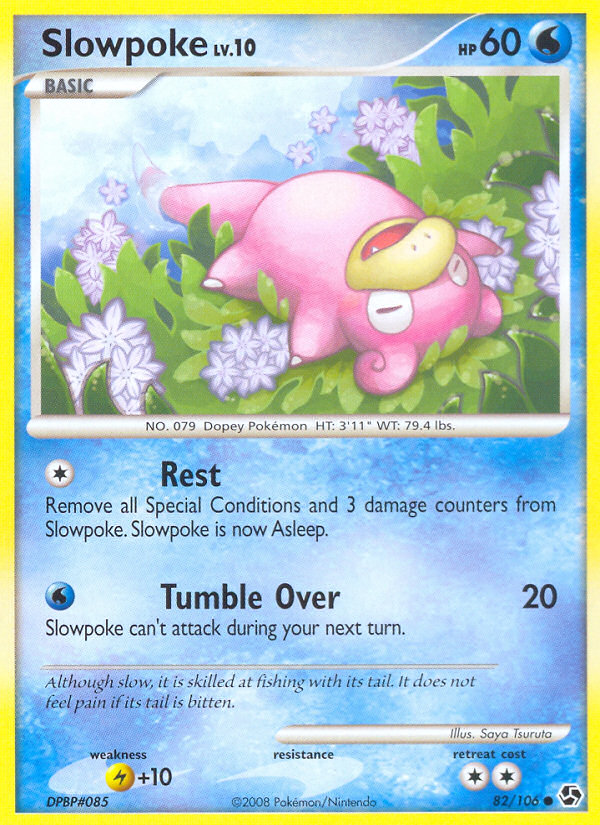 Pokemon | Slowpoke (82/106) [Diamond & Pearl: Great Encounters] | The Nerd Merchant