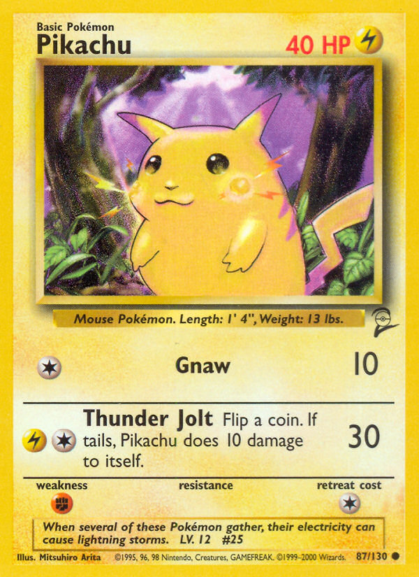 Pokemon | Pikachu (87/130) [Base Set 2] | The Nerd Merchant