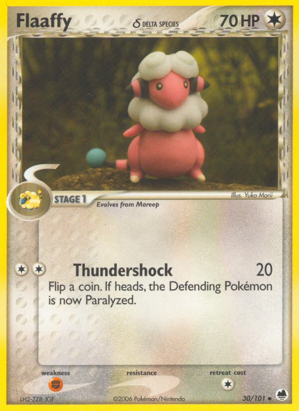 Pokemon | Flaaffy (30/101) (Delta Species) [EX: Dragon Frontiers] | The Nerd Merchant