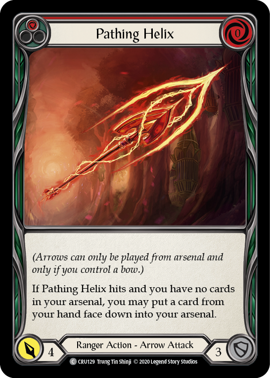 Flesh and Blood TCG | Pathing Helix (Red) [CRU129] (Crucible of War)  1st Edition Normal | The Nerd Merchant