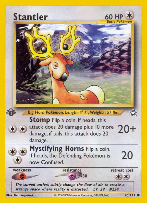 Pokemon | Stantler (76/111) [Neo Genesis 1st Edition] | The Nerd Merchant