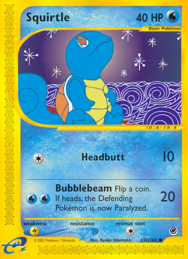 Pokemon | Squirtle (132/165) [Expedition: Base Set] | The Nerd Merchant