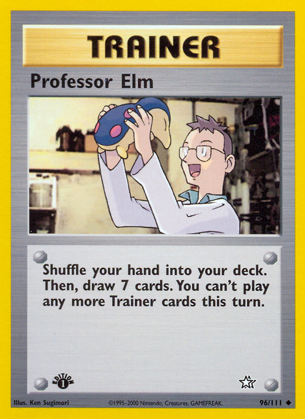 Pokemon | Professor Elm (96/111) [Neo Genesis 1st Edition] | The Nerd Merchant