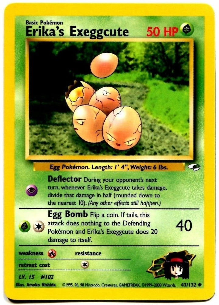 Pokemon | Erika's Exeggcute (43/132) [Gym Heroes Unlimited] | The Nerd Merchant