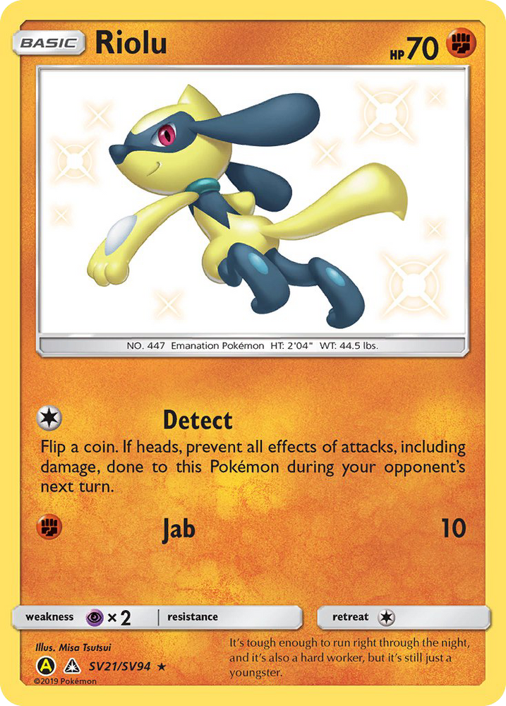Pokemon | Riolu (SV21/SV94) [Sun & Moon: Hidden Fates - Shiny Vault] | The Nerd Merchant