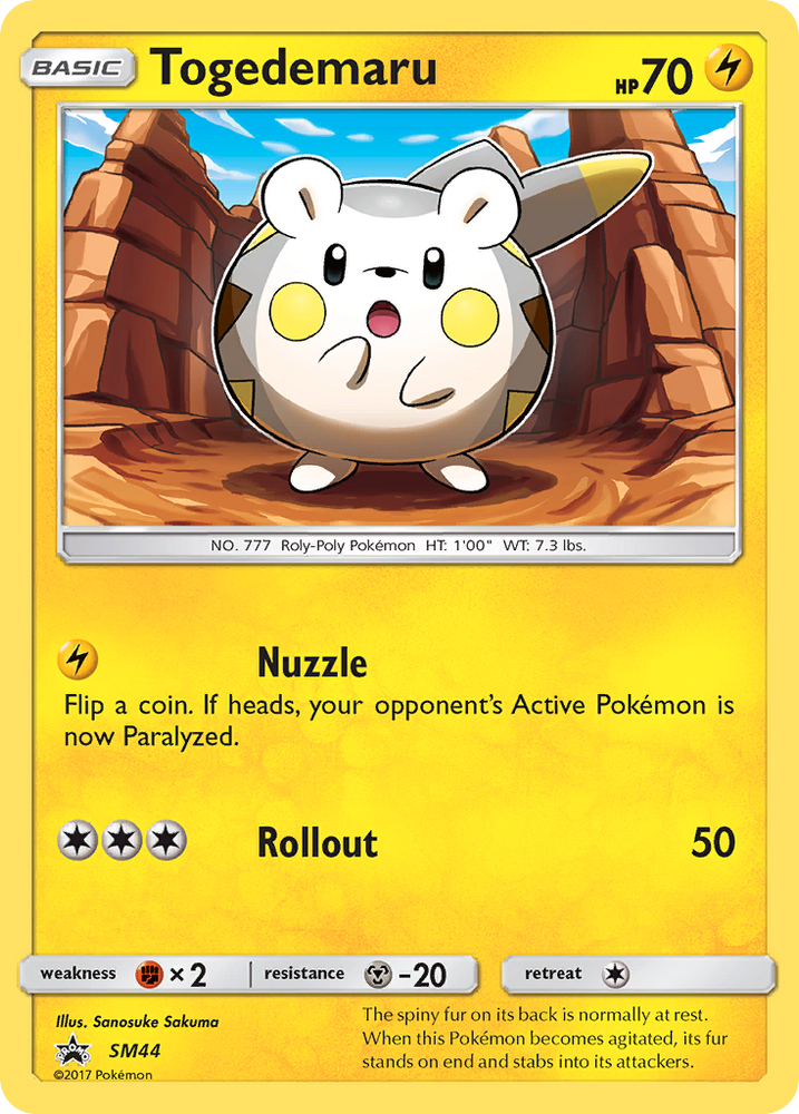 Pokemon | Togedemaru (SM44) [Sun & Moon: Black Star Promos] | The Nerd Merchant
