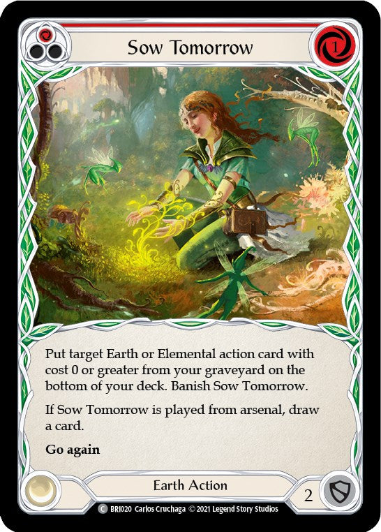 Flesh and Blood TCG | Sow Tomorrow (Red) [BRI020] (Tales of Aria Briar Blitz Deck)  1st Edition Normal | The Nerd Merchant
