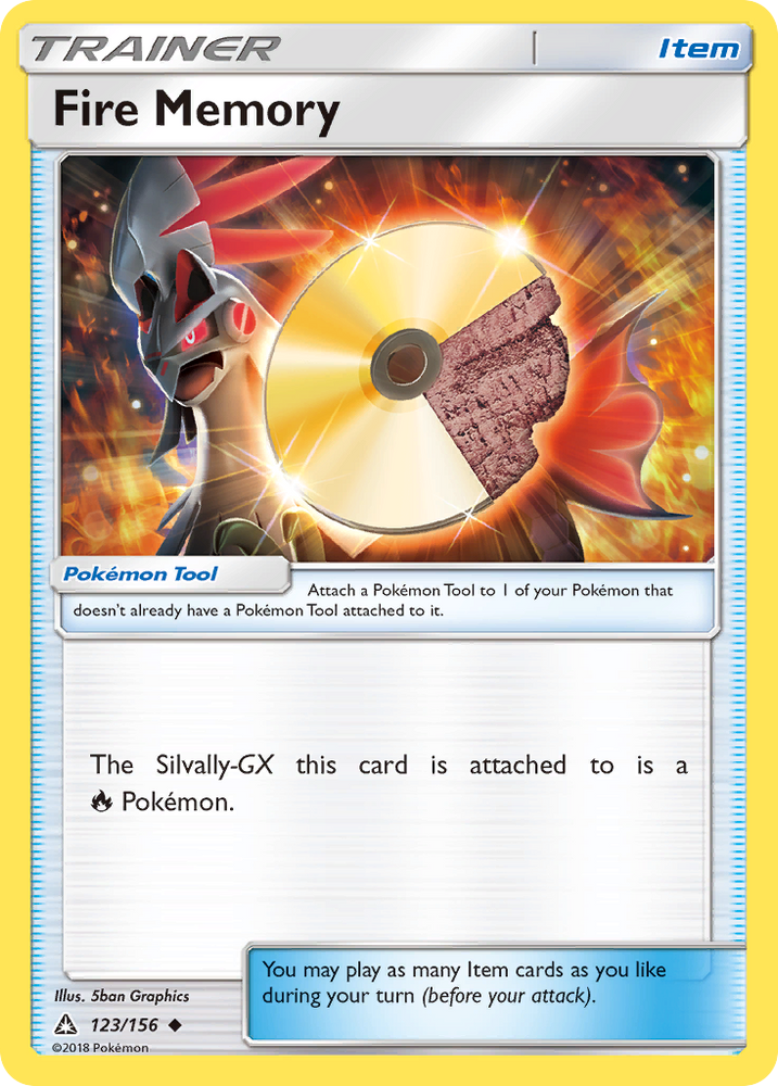 Pokemon | Fire Memory (123/156) [Sun & Moon: Ultra Prism] | The Nerd Merchant