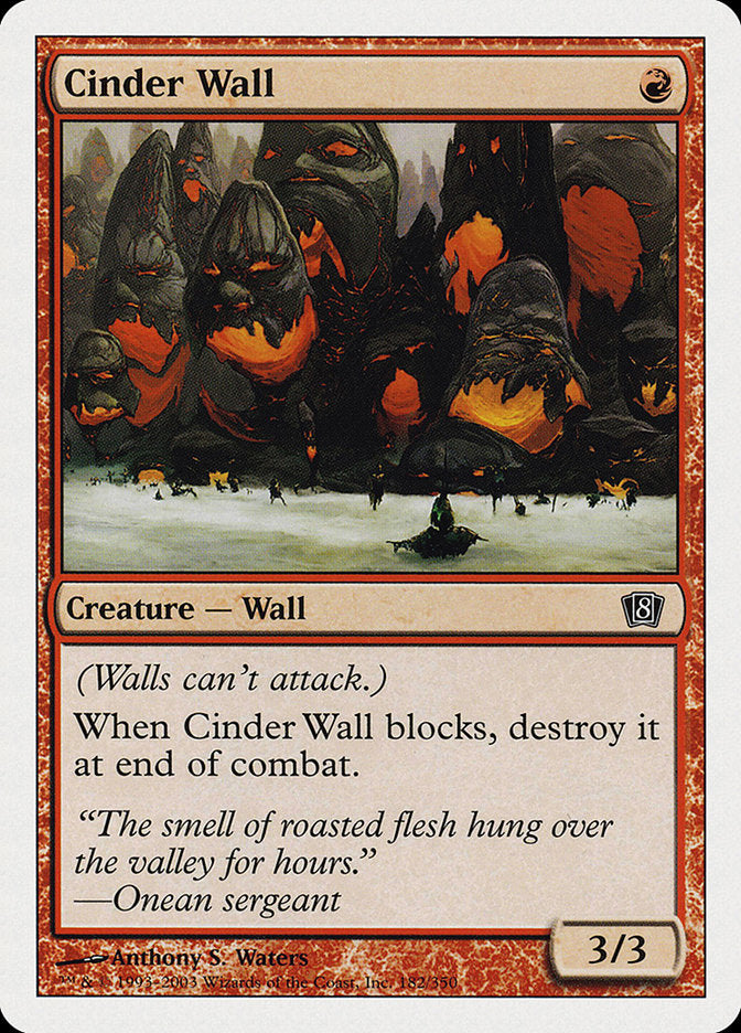 Magic | Cinder Wall [Eighth Edition] | The Nerd Merchant