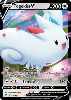 Pokemon | Togekiss V (140/185) [Sword & Shield: Vivid Voltage] | The Nerd Merchant