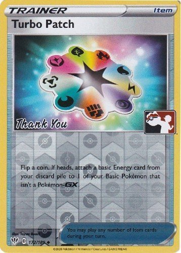 Pokemon | Turbo Patch (172/189) (Pokemon League) [Sword & Shield: Darkness Ablaze] | The Nerd Merchant