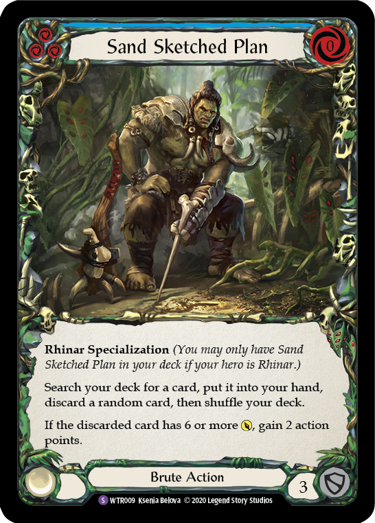 Flesh and Blood TCG | Sand Sketched Plan [U-WTR009] (Welcome to Rathe Unlimited)  Unlimited Normal | The Nerd Merchant