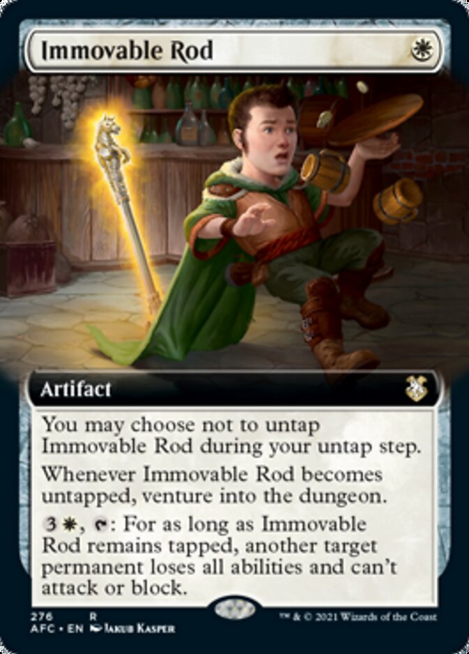 Magic | Immovable Rod (Extended Art) [Dungeons & Dragons: Adventures in the Forgotten Realms Commander] | The Nerd Merchant