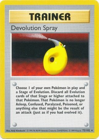 Pokemon | Devolution Spray (72/102) [Base Set Shadowless Unlimited] | The Nerd Merchant