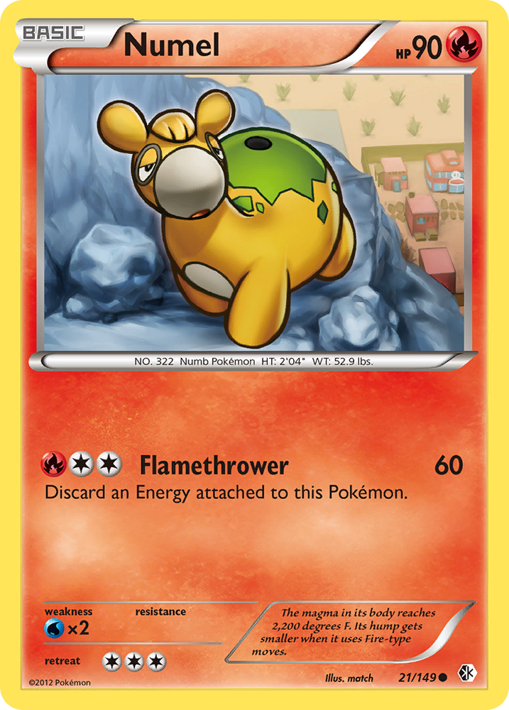 Pokemon | Numel (21/149) [Black & White: Boundaries Crossed] | The Nerd Merchant