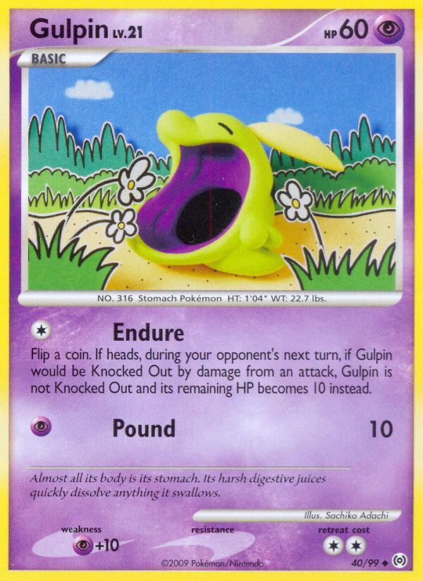 Pokemon | Gulpin (40/99) [Platinum: Arceus] | The Nerd Merchant