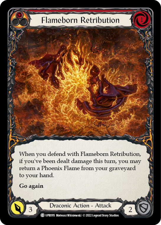 Flesh and Blood TCG | Flameborn Retribution [UPR095] (Uprising)  Rainbow Foil | The Nerd Merchant