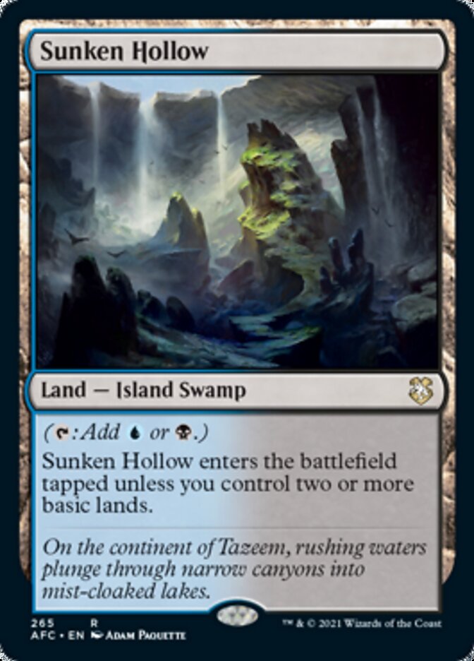 Magic | Sunken Hollow [Dungeons & Dragons: Adventures in the Forgotten Realms Commander] | The Nerd Merchant