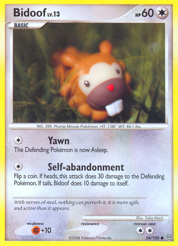 Pokemon | Bidoof (54/100) [Diamond & Pearl: Stormfront] | The Nerd Merchant