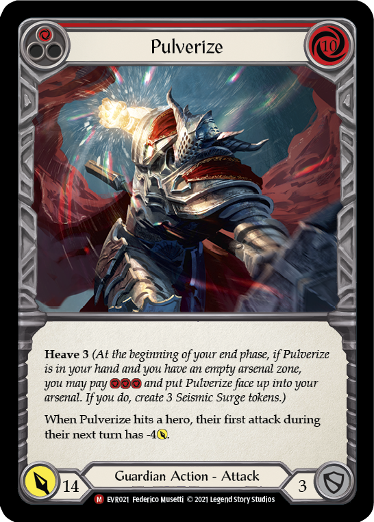 Flesh and Blood TCG | Pulverize [EVR021] (Everfest)  1st Edition Normal | The Nerd Merchant