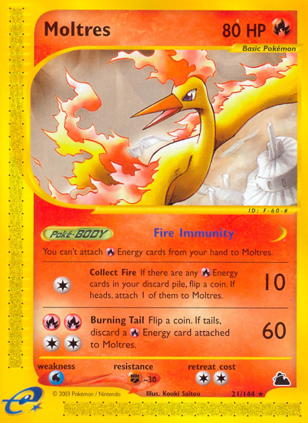 Pokemon | Moltres (21/144) [Skyridge] | The Nerd Merchant