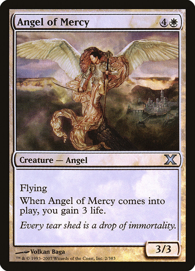 Magic | Angel of Mercy (Premium Foil) [Tenth Edition] | The Nerd Merchant