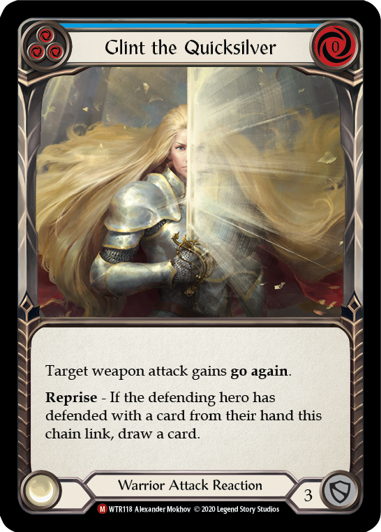 Flesh and Blood TCG | Glint the Quicksilver [U-WTR118] (Welcome to Rathe Unlimited)  Unlimited Normal | The Nerd Merchant