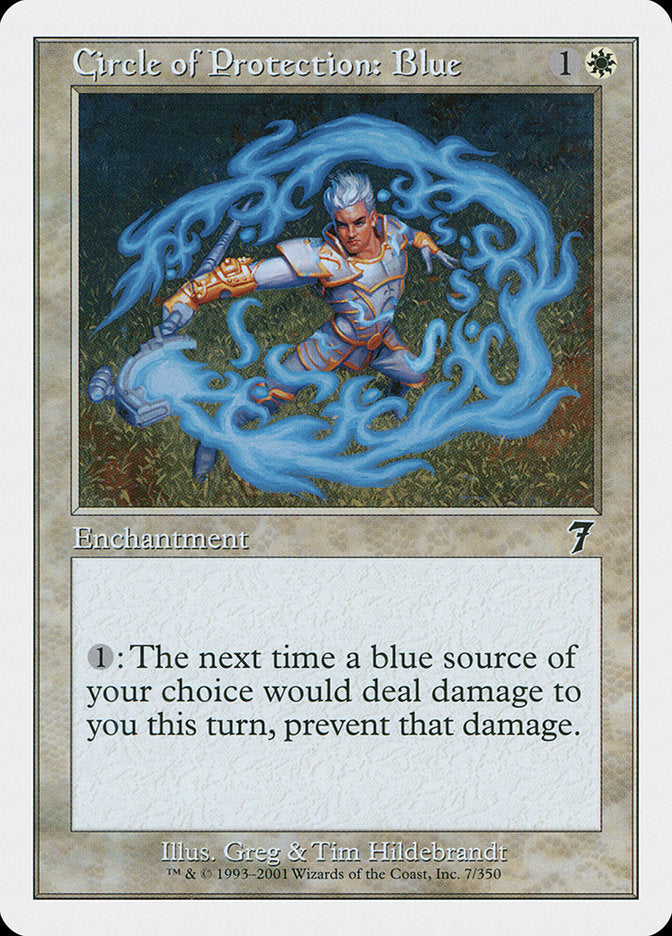 Magic | Circle of Protection: Blue [Seventh Edition] | The Nerd Merchant
