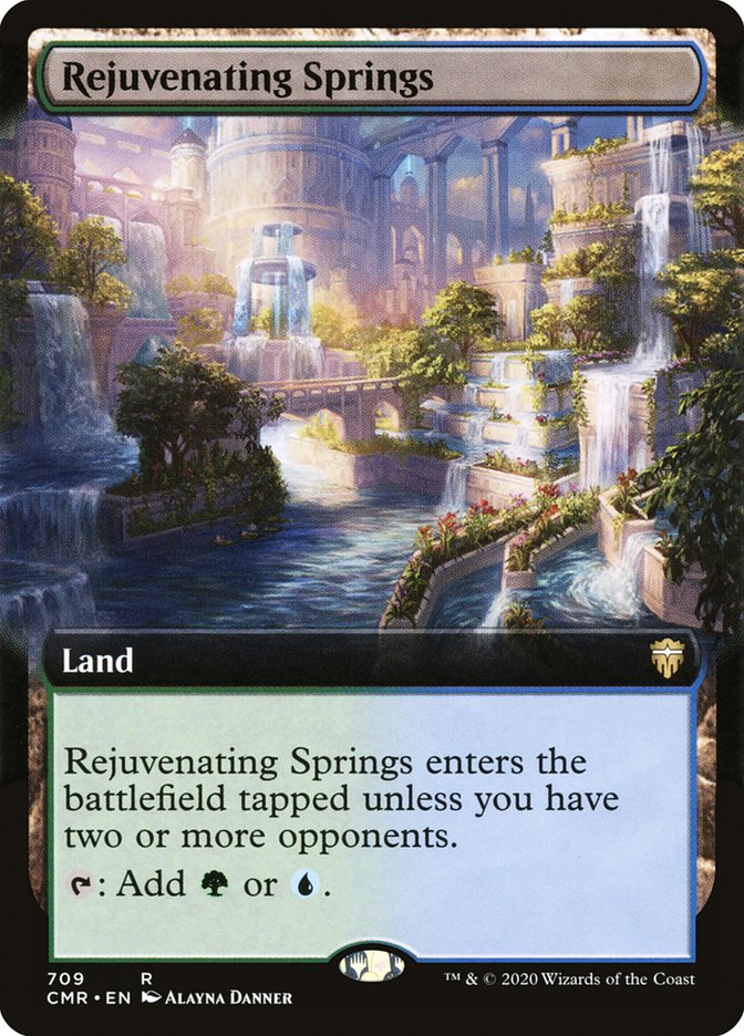 Magic | Rejuvenating Springs (Extended Art) [Commander Legends] | The Nerd Merchant