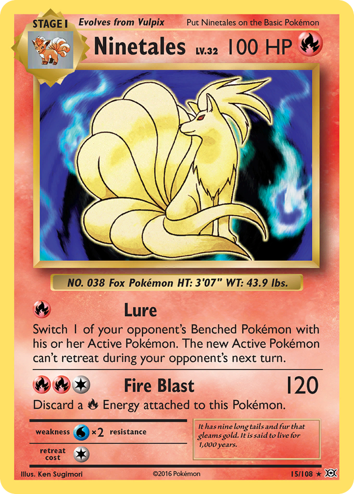 Pokemon | Ninetales (15/108) [XY: Evolutions] | The Nerd Merchant