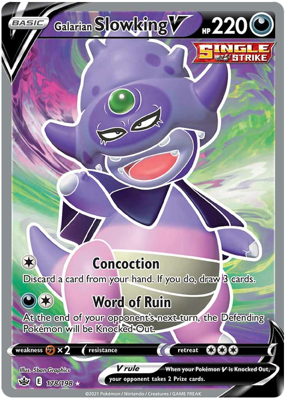 Pokemon | Galarian Slowking V (178/198) [Sword & Shield: Chilling Reign] | The Nerd Merchant