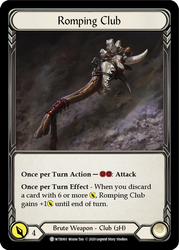 Flesh and Blood TCG | Romping Club // Seismic Surge [U-WTR003 // U-WTR075] (Welcome to Rathe Unlimited)  Unlimited Normal | The Nerd Merchant