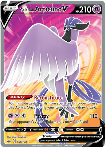 Pokemon | Galarian Articuno V (169/198) [Sword & Shield: Chilling Reign] | The Nerd Merchant