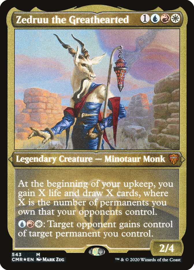 Magic | Zedruu the Greathearted (Etched) [Commander Legends] | The Nerd Merchant