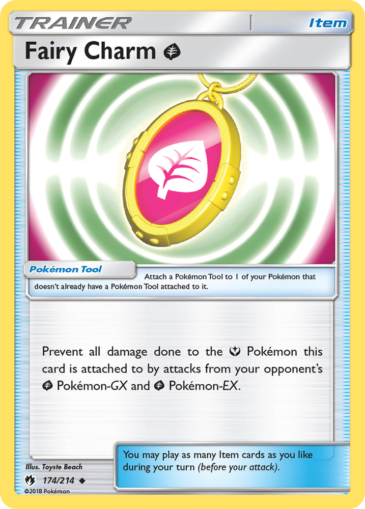 Pokemon | Fairy Charm Grass (174/214) [Sun & Moon: Lost Thunder] | The Nerd Merchant