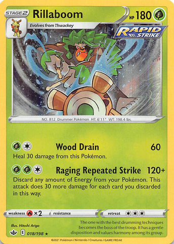 Pokemon | Rillaboom (018/198) [Sword & Shield: Chilling Reign] | The Nerd Merchant