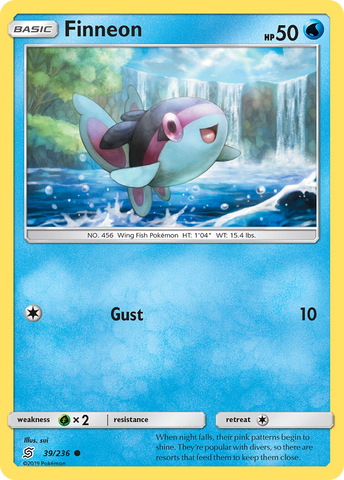 Pokemon | Finneon (39/236) [Sun & Moon: Unified Minds] | The Nerd Merchant