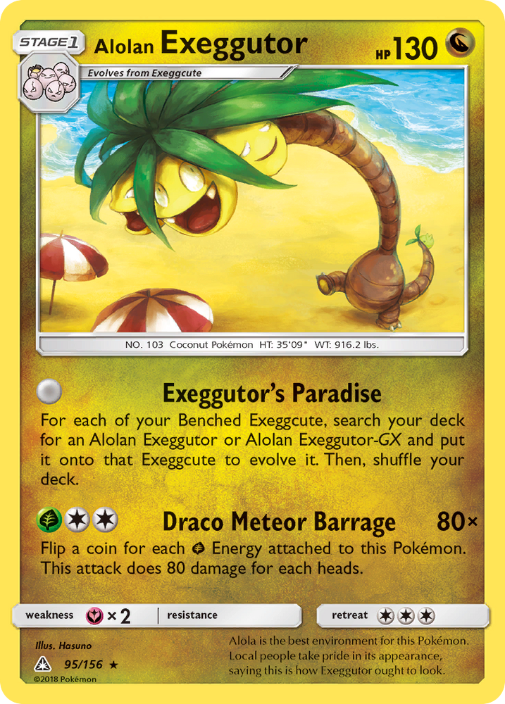 Pokemon | Alolan Exeggutor (95/156) [Sun & Moon: Ultra Prism] | The Nerd Merchant