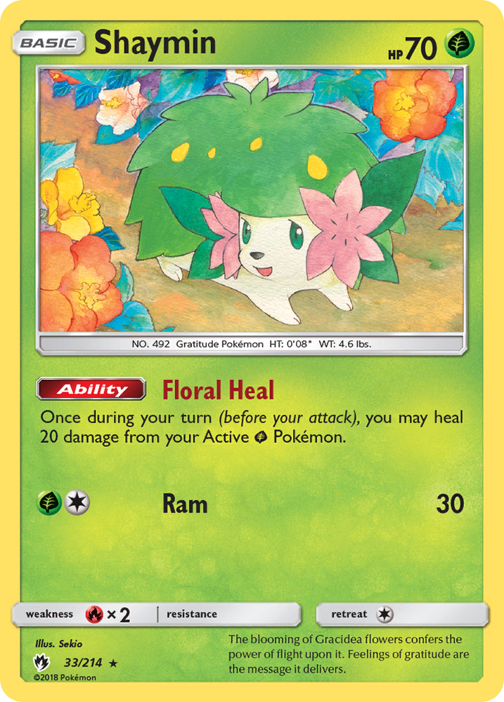 Pokemon | Shaymin (33/214) [Sun & Moon: Lost Thunder] | The Nerd Merchant