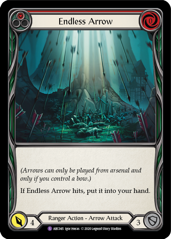 Flesh and Blood TCG | Endless Arrow [U-ARC045] (Arcane Rising Unlimited)  Unlimited Normal | The Nerd Merchant
