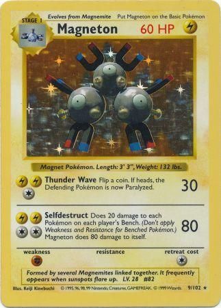 Pokemon | Magneton (9/102) [Base Set Shadowless Unlimited] | The Nerd Merchant